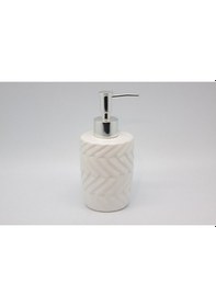 Resim Seramik Sıvı Sabunluk Parke Desen 