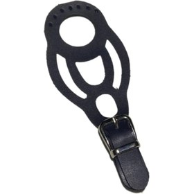Resim Desen Oymalı Deri Çanta Kapağı - Gri 