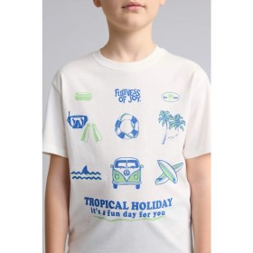 Resim DeFacto Baskılı Kısa Kollu Üst Şort Alt 2'li Pijama Takımı Erkek Çocuk H8197A826HS 