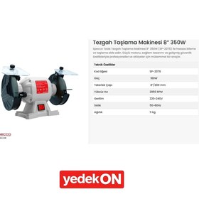 Resim Specco Zımpara Taş Motoru 200mm 350w-220v Sp2076 