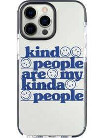 Resim shoptocase Iphone 14 Pro Max Uyumlu Lens Korumalı Anti Shock Kind People Tasarımlı Telefon Kılıfı 