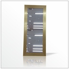 Resim Büyük 124X64Cm Altın Yaldız Salon Antre Komodin Etajer Boy Aynası Altın 