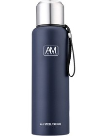 Resim 304 Paslanmaz Çelik Yalıtımlı Kupa Büyük Kapasiteli Spor Su Kupası Açık Seyahat Tenceresi, Kapasite: 1500ml Dark Blue , Size:1500ml Mor 