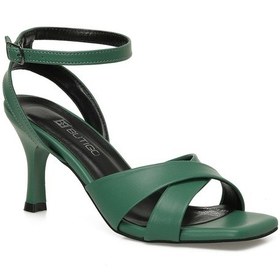 Resim Butigo 25s-278 5fx Yeşil Kadın Topuklu Sandalet 000000000102054471 Yeşil 
