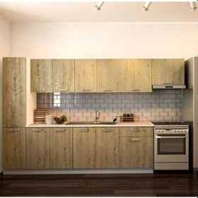 Resim Tdesigno Arzu Hazır Mutfak Dolabı Kiler Dahil 320 CM Atlantik Çam 