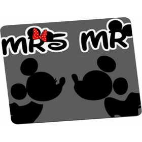 Resim Panorama Ajans Mickey And Minnie Minimal Tasarım Mouse Pad 