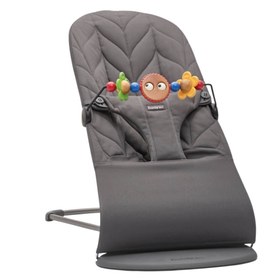 Resim BabyBjörn Bliss Ana Kucağı Oyuncaklı Petal Woven Anthracite 