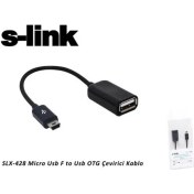 Resim S-LINK SLX-428 MICRO USB F TO USB OTG ÇEVİRİCİ KABLO 