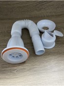 Resim RENK YAPI RÜYASI Çekvalfli Sifon Mufmatik ( Koku Önleyicii ) Körüklü Lavabo Sifonu Plastik Süzgeçli 