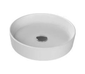 Resim Turkuaz Suit Tezgahüstü Lavabo Ø40 Cm Beyaz 