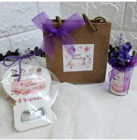 Resim Açacak Çanta Ve Kolonya Şişesi 3 Lü Set Bebek Şekeri Beb 20 Adet 