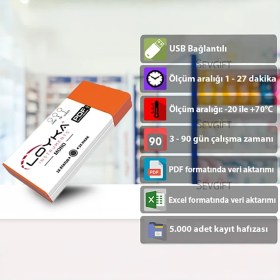 Resim Sevgift Loyka Mono Tek Kullanımlık Sıcaklık Kayıt Cihazı 
