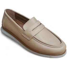 Resim Kadın Günlük Ortopedik Taban Rahat Ayakkabı Bej Bej 