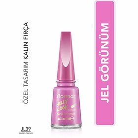 Resim Flormar Jelly Look Yoğun Pigmentli ve Jel Görünümlü Oje JL39 Sweet Orchid 