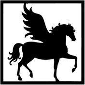 Resim Genel Markalar Unicorn Çerçeve Sticker Oto Motor Laptop Duvar Folyo Sticker 60 X 60 Cm 
