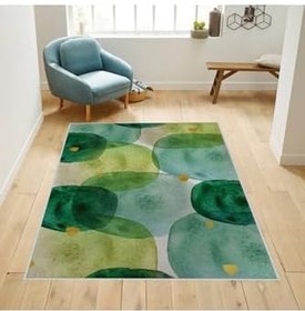 Resim Rovigo Home Dijital Baskı Yıkanabilir Kaymaz Taban Salon Halısı RVG1752 80x150 cm 