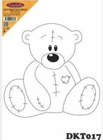 Resim Dkt017 Desenli Tuval Kompozit Boyama 25x35 Cm 
