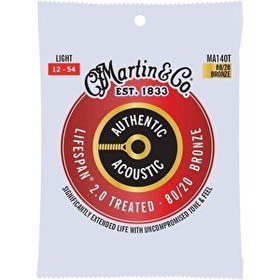 Resim Martin & Co MA140T SP Lifespan Treated Akustik Gitar Teli Light 12-54 