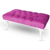 Resim Foresta Kapitone Puf Bench Fuşya 