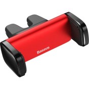 Resim Yihang Boutique Kırmızı Çelik Top Hava Çıkışı Mini Araç Montajı Aircon Vent Araç Tutucu iPhone 13 Pro Max 12 11 Samsung Huawei Xiaomi Araç Telefonu Tutucu Standı (Yurt Dışından) 