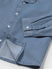 Resim Mayoral 1118 Erkek Bebek Hakim Yaka Denim Gömlek - 4 Yaş 