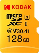 Resim Lemestar Kodak 128gb Microsd Hafıza Kartı U3 A1 V30 100mb/s Okuma Hızı 4k Hd Video Kaydı Desteği Dayanıklı Tasarım 