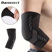 Resim Düzen A Boyutu, Koşu ve Fitness için Örülmüş Dirsek Pedleri Nefes Alabilen Dirsek Pedleri 1 adet 45-85Kg 