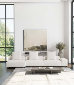 Resim BEKALIVING Fausto Comfort Köşe Koltuk Bej Üç Modül 