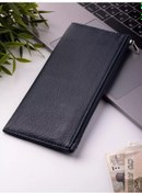 Resim Qnex Doğal Deri Kılıf Cüzdan, Portföy 191300743 Mavi 