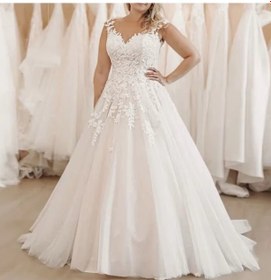 Resim Dantelli Çiçek Güpürlü Gelinlik 33 Beden Beyaz 