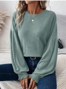 Resim Fablook Kadın Uzun Kollu Şık Üst 337112211 Yeşil 