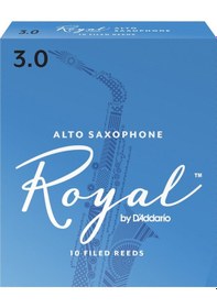 Resim D'addario Rjb1030 Royal Alto Saksafon Kamışı No: 3.0 Profesyonel/eğitim - 10'lu Paket Gelişmiş Teknikler İçin Kararlı Ses Yapısı 