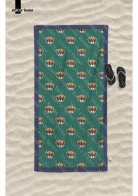 Resim Marte Home Yeşil Teddy Bear Plaj Havlusu Yeşil 