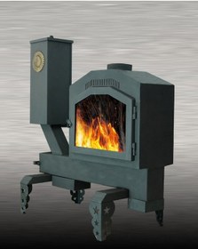 Resim Pelet Sobası . F001 Manuel - Fanlı Şömine Tipi Pelet Soba 