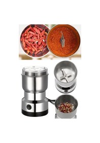 Resim Elektrikli Kahve Baharat Bakliyat Öğütücü Makine Pirinç Biber Tahıl Öğütücü Değirmen Gıda Öğütücü Çok Renkli 