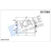 Resim Kale Klıma Radyatoru Kondanser Focus Iıı 14 C Max 15 Connect 13 Kuga Iı 14 17 1.0 Eco IS00-KALE 357380 