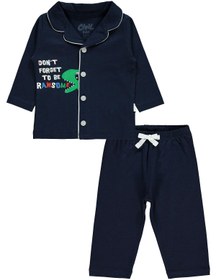 Resim Civil Baby Erkek Bebek Pijama Takımı 6-18 Ay Lacivert 