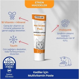 Resim Dora Shopping Foodline Multivitamin Malt Macun 100 Gr, Kediler Için Bağışıklık Sistemini Destekleyici 