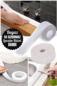 Resim Munico 3.2 Metre Banyo Klozet Küvet Kenarı Su Geçirmez Duvar Sticker Kendinden Yapışkanlı Lavabo Yapışkanlı 