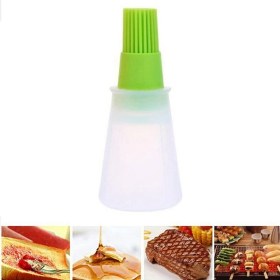 Resim Tekno İstanbul Yumuşacık Silikon Hazneli Yağlama Soslama Yumurta Sürme Fırçası 