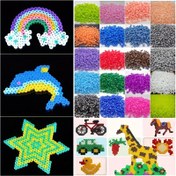 Resim 1000 adet Yüksek Kaliteli Eritme Boncukları] 1000 adet 5mm Sigorta Boncuk Kiti - DIY Piksel Sanatı, El Yapımı Dekor & Yaratıcı Projeler için Yüksek Kaliteli Eritme El Sanatları Boncukları 