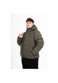 Resim Maraton Sportswear Büyük Beden Erkek Kapşonlu Uzun Kol Basic Haki Mont 21391-haki Haki 