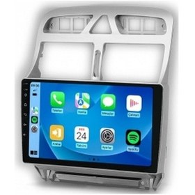 Resim Peugeot 307 2001-2008 8gb Ram 128gb Hafıza 8 Çekirdek Carplay Kamera Android Multimedya 9" 