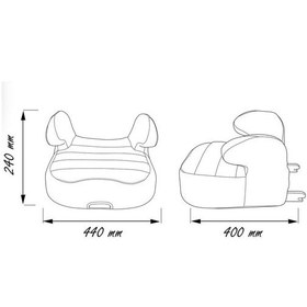 Resim Comfymax Isofixli Yükseltici 15-36Kg Oto Koltuğu - Blue Line 