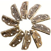 Resim Willowhaven 10 Adet Vintage Bronz Oymalı Menteşe Dolap Çekmeceli Mücevher Kutusu 