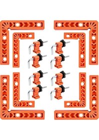 Resim Suofeng 90 Derece Ahşap İşleme Kıskaçları - 8 Parça Takım, 3 Ve 4 İnçlik Plastik Konumlandırıcılar 