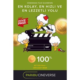 Resim Paribu Cineverse Cgv Moviepass 100 TL - Orta Boy Mısır 
