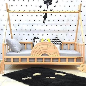 Resim Markaawm Montessori Yatak Nirvana Gökkuşağı Yıldızlı Karyola 80X180 