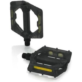 Resim Xlc Pd M16 Bilyalı Transparan Platform Bisiklet Pedalı Siyah 