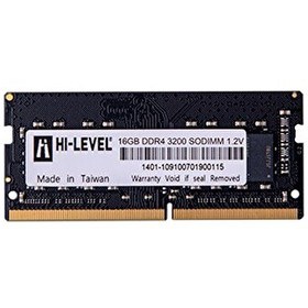 Resim Hi-Level HLV-SOPC25600D4/16G 16 DDR4 3200 MHz CL22 Notebook Ram 
